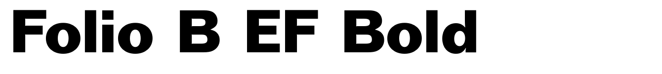 Folio B EF Bold